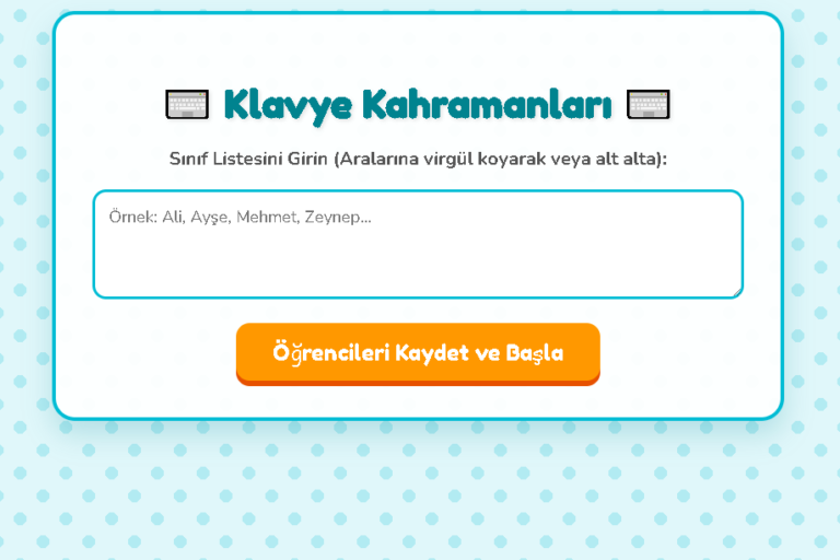 Klavyeni Test Et (İlkokul)